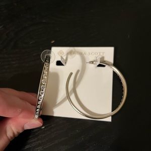 Kendra Scott Silver Veronica Hoop Earrings